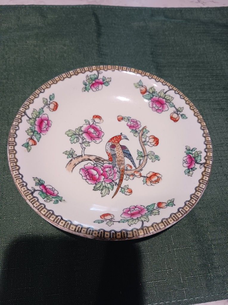 Whieldon Ware Pheasant Pattern Saucer
