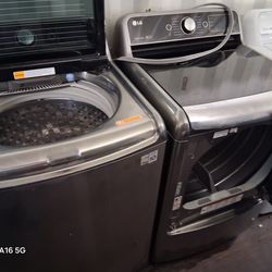 Lg Washer And Dryer Set Electric Lavadora y Secadora Topload