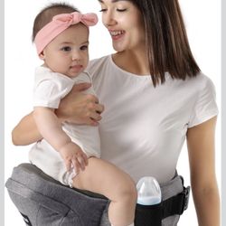 HKAI Baby Hip Carrier, Mom’s Choice Award Winner, Baby Carrier with Adjustable Waistband & Breathable Mesh, Ergonomic Carrier with Non-Slip Hip Seat S