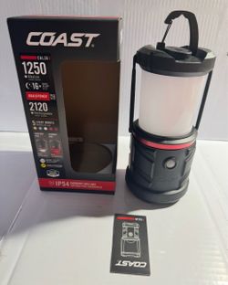 Coast EAL26 1250 Lumens Camping Lantern Flashlight and Batteries are NOT included