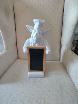 Pig Menu 17 " H x 9" W