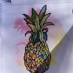 Pineapple diamond art