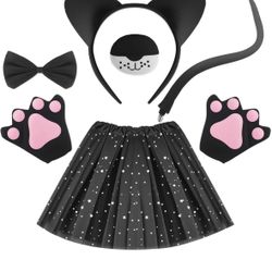 Open Box New ZONESTA Halloween Animal Costumes Accessories with Fluffy Skirts, Suitable for Cosplay/Theme Parties Costumes