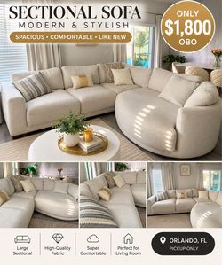 Beautiful Modern Sectional Sofa – City Furniture 🛋️