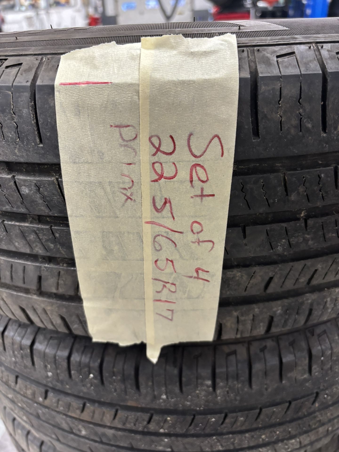Set of 4 tires 225/65r17 prinx good condition $165