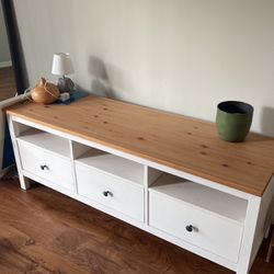 IKEA TV STAND WITH STORAGE DRAWERS