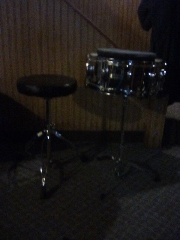 14" Majestic Chrome Shell Snare With Stand, Practice Pad And Drum Seat