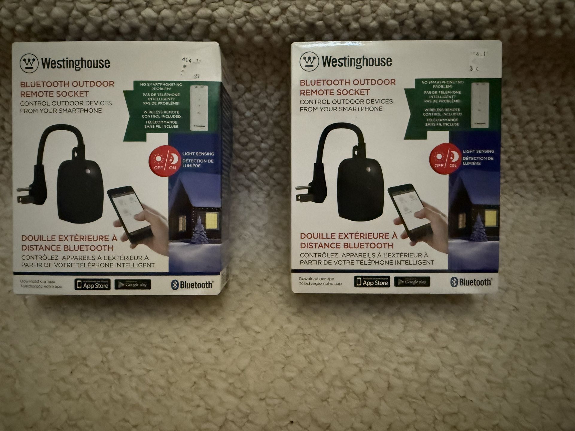 🆕 2-pack Westinghouse Bluetooth Outdoor Remote Socket