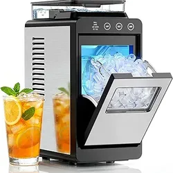 Antarctic Star Countertop Ice Maker, Portable Ice Machine with Self-Cleaning Function, 8 Cubes in 6 Mins
