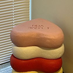 Candy Heart Stool Stacked