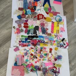 Lot Of Vintage Doll Clothes For Barbie Size Dolls Retro 80s 90s Y2K  1.9 Pounds