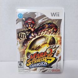 Mario Strikers Charged (Nintendo Wii, 2007) Complete W/ Manual, CIB!