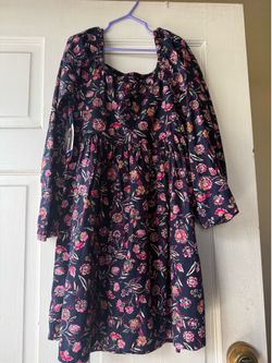 Gap kids Navy floral Dress for girls. Size 7/8