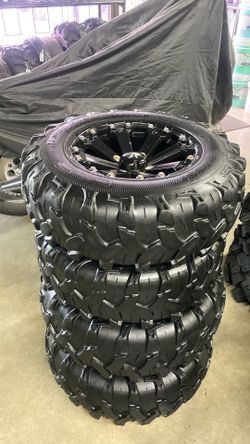 27/9-14 off road tires with rim 4/110 lug pattern