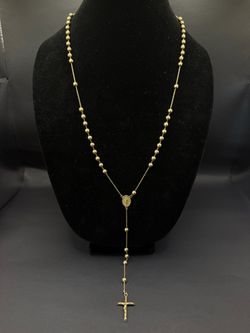 14K gold rosary