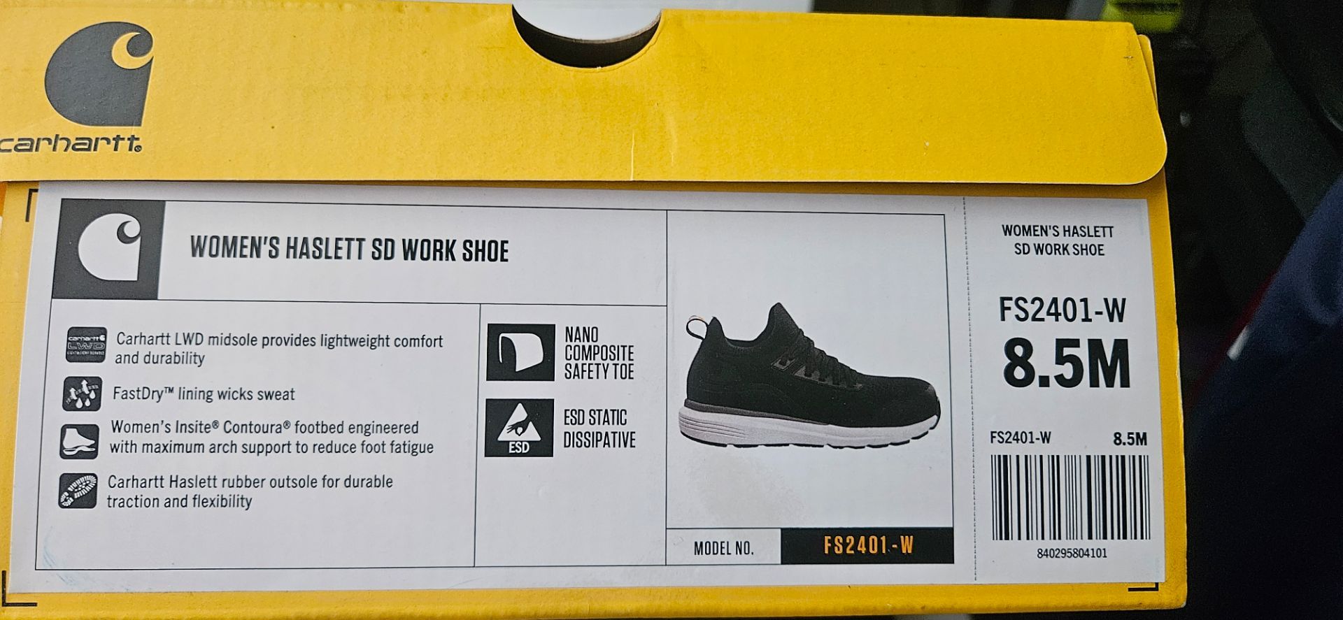 Carhartt work shoes etc Black size 81/2