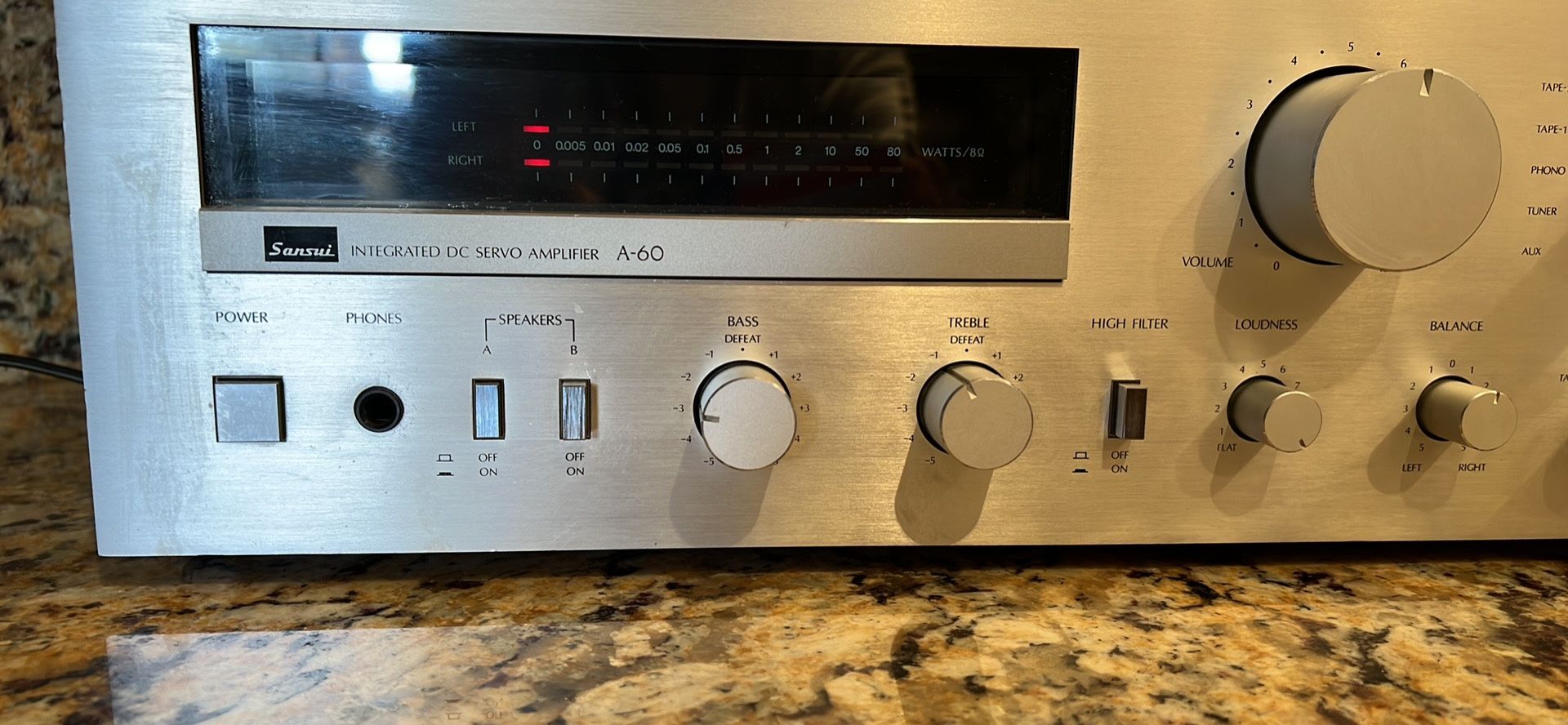 sansui A-60 integrated amplifier