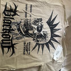 Brand new blackout crop tee