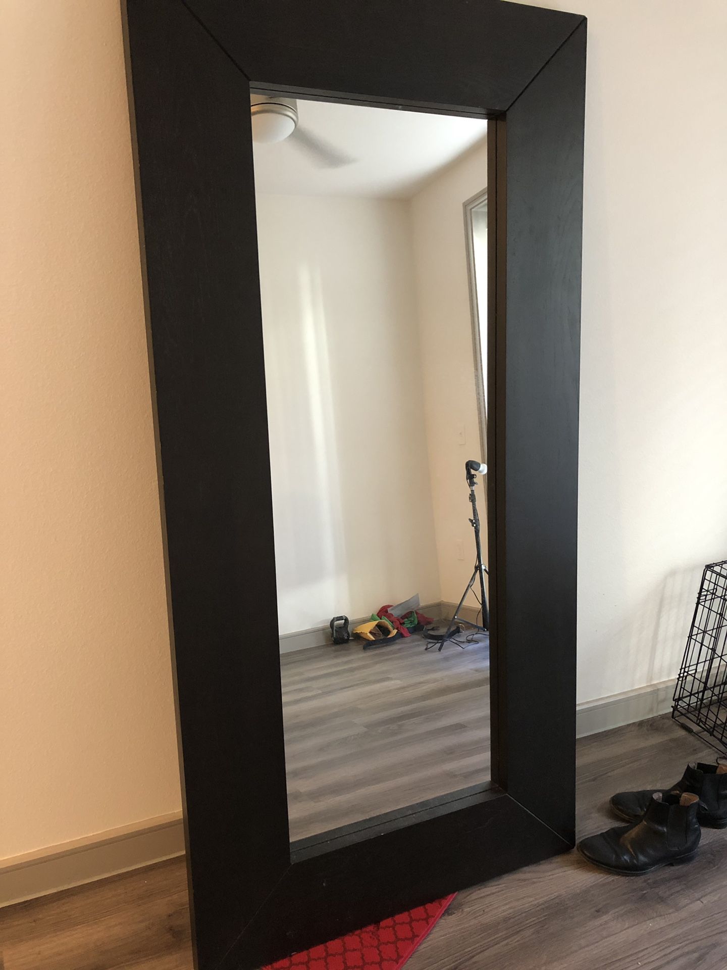 6 foot tall glass mirror
