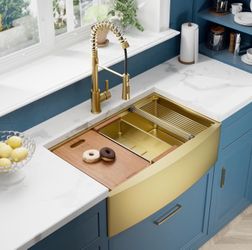 Gold Farmhouse Sink - New in box