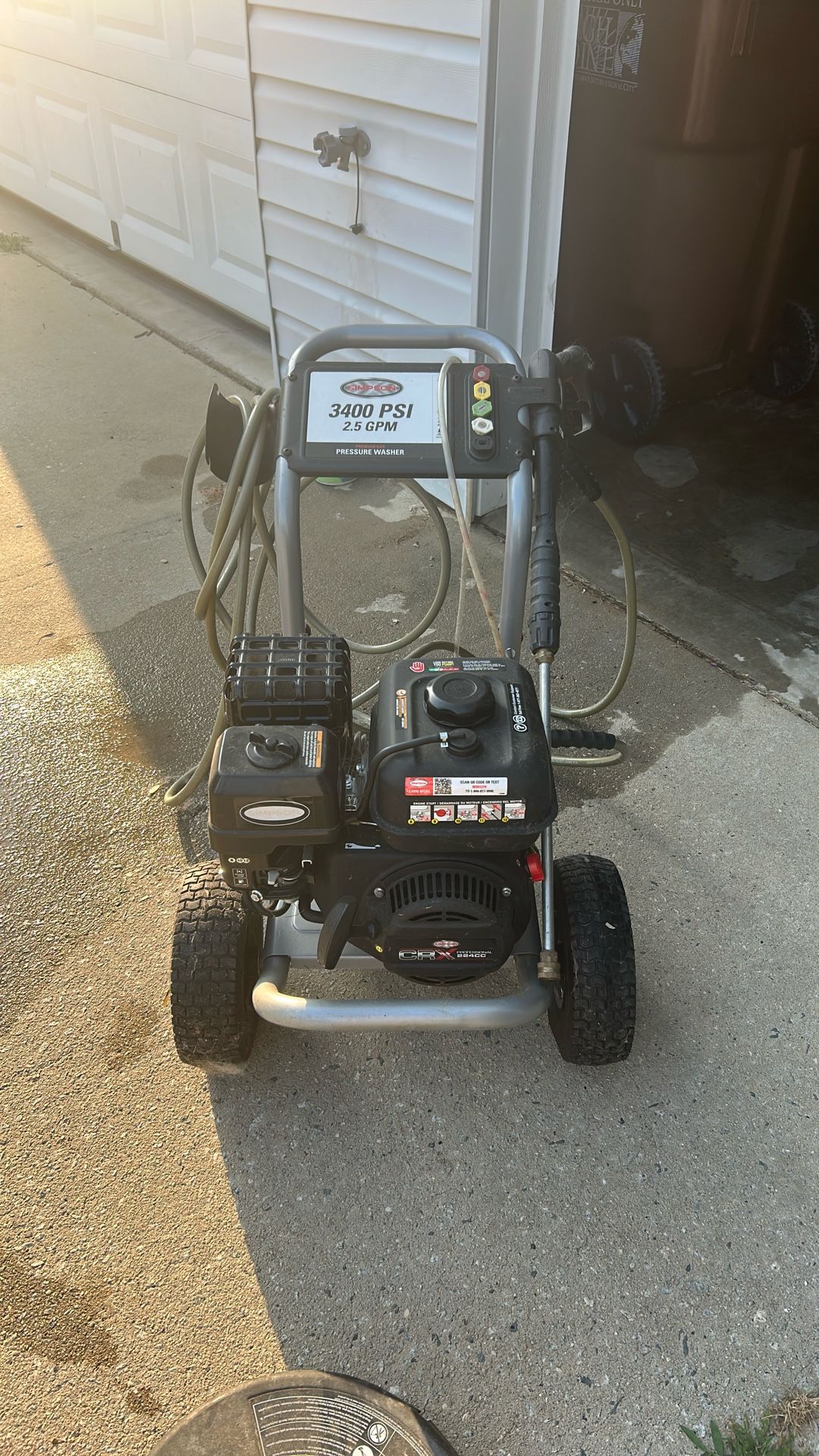 Simpson 3400 PSI Pressure Washer