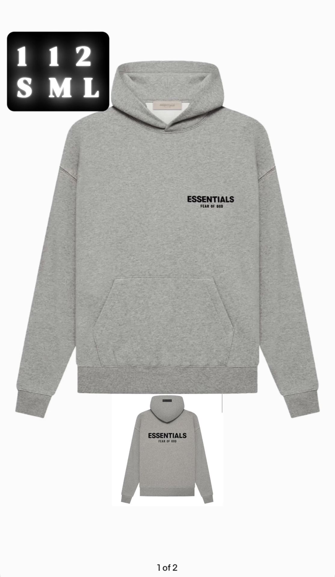 Fear of God Essentials Hoodie 'Dark Oatmeal'