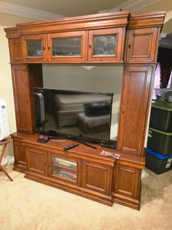 large entertainment center/TV wall unit