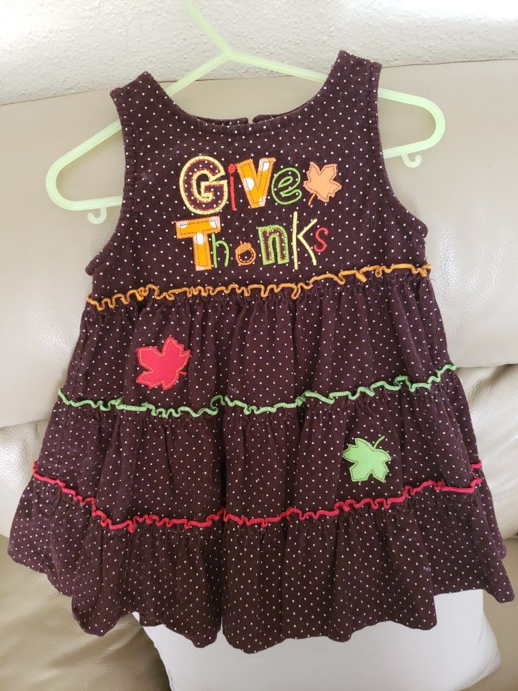 Thanksgiving Dress 24months