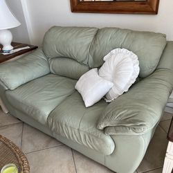 Leather Loveseat (priced to sell; moving; Original Cost $750)