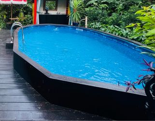 Above ground pool.