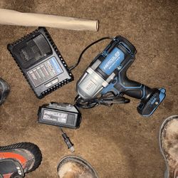 HERCULES 20V Brushless Cordless, 1/2 in. Ultra Torque Impact Wrench Kit with 5 Ah Battery and Charger