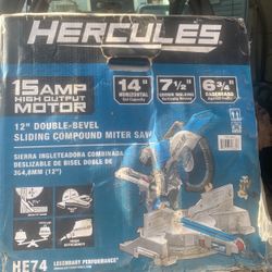 Hercules 12” 15AMP High Output Motor   Legendary Performance 