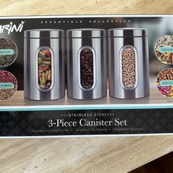Unopened Parini 3-Piece Canister Set - New