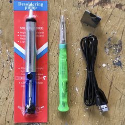 USB Powered Portable Soldering Iron  and Desoldering Tool