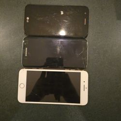 3 UNLOCKED Cellphones BUNDLE *Deal!* iPhone 8 Plus, Samsung S7 Edge & LG K20 Plus