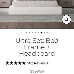 bed frame w/ NO BOXSPRING 