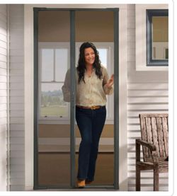Andersen
in.x 80in. LuminAire Cracked Pepper for Single Entry Door 32-36 in. Universal Handed Aluminum Retractable Screen Door