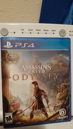 Assassin's creed odyssey play station 4 game........