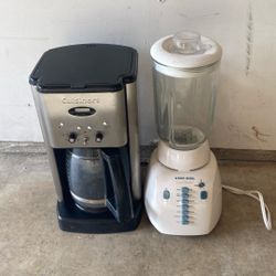 Cuisinart Coffee Machine. Black And Decker Blender 