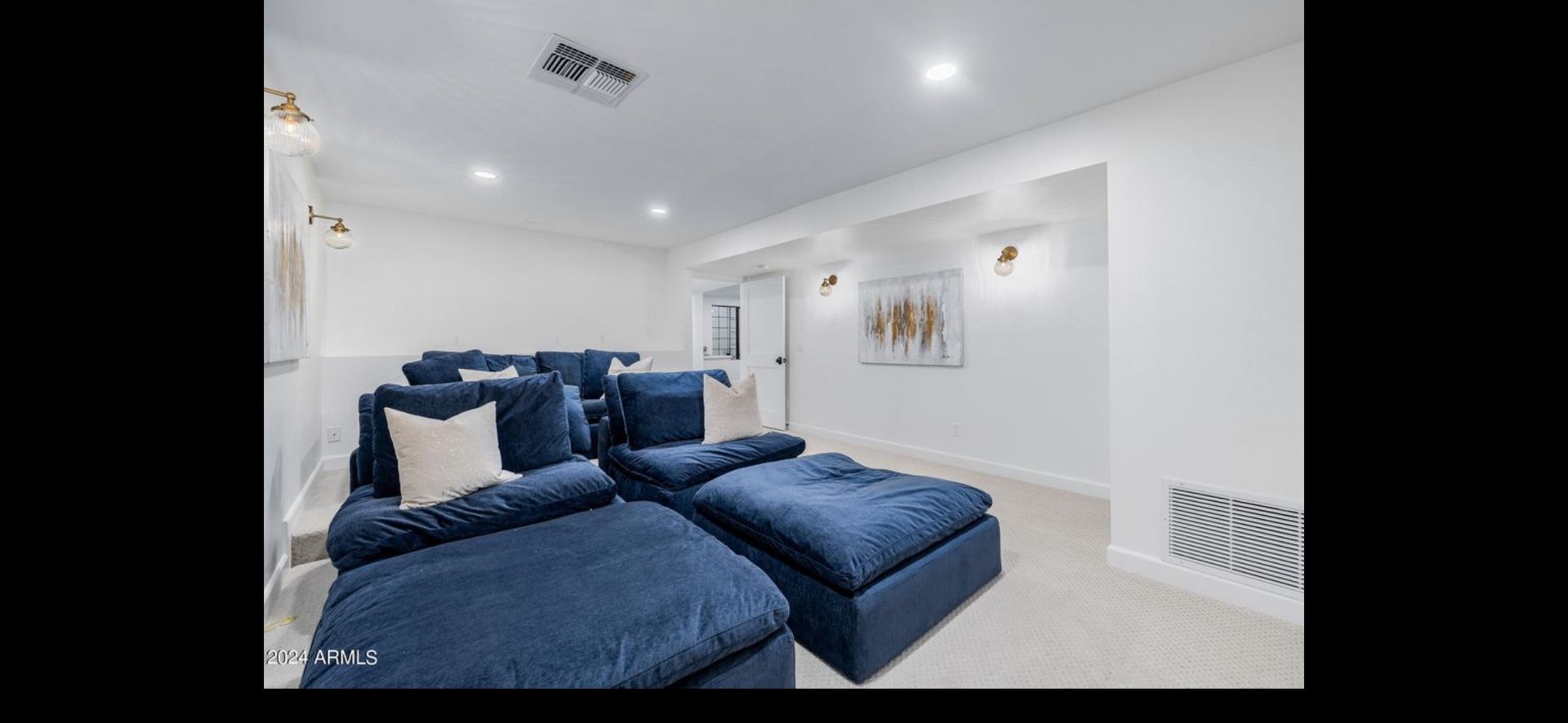 BRAND NEW MO’s Plunge Sofa Sectional  - Perfect For Theater Room