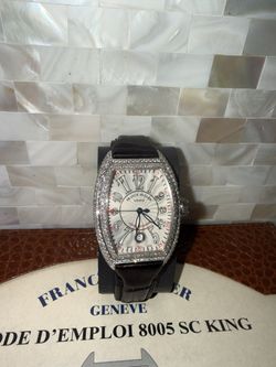 BRAND NEW FRANCK MULLER 8005 SC King w/ Crocodile Leather Strap ‼️