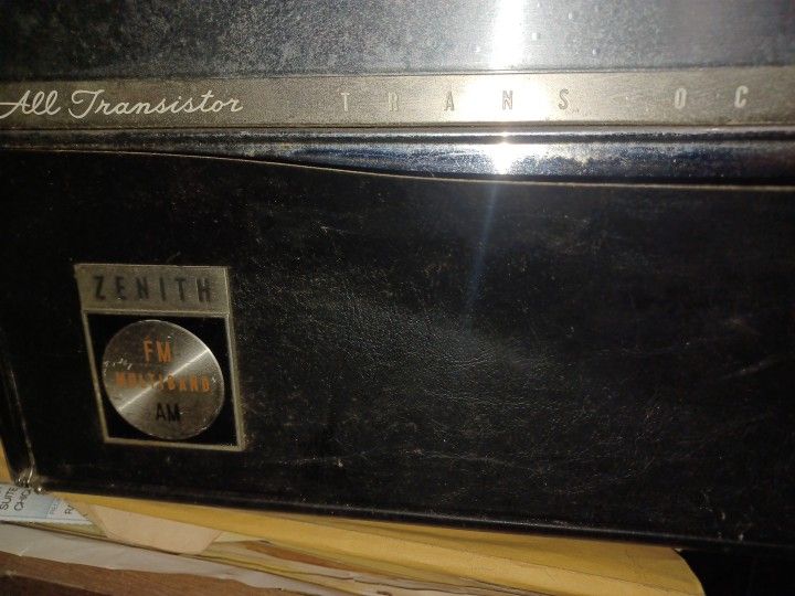 Zenith transoceanic short wave radio.