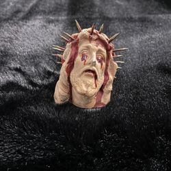 Bleeding Christ Head With Nails