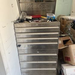 Stainless Steel Tool Chest Full Of Tools