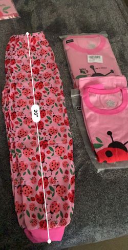 Brand New Lady Bug Kids Pajama Set Pink Sleepwear