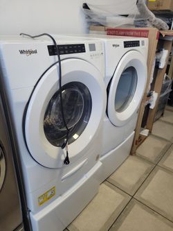 Whirlpool frontload washer & gas dryers