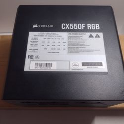 Corsair CX 550F RGB Power Supply Used Works Great $30 or Best Offer