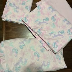 4 Piece Twin Set With Ponies