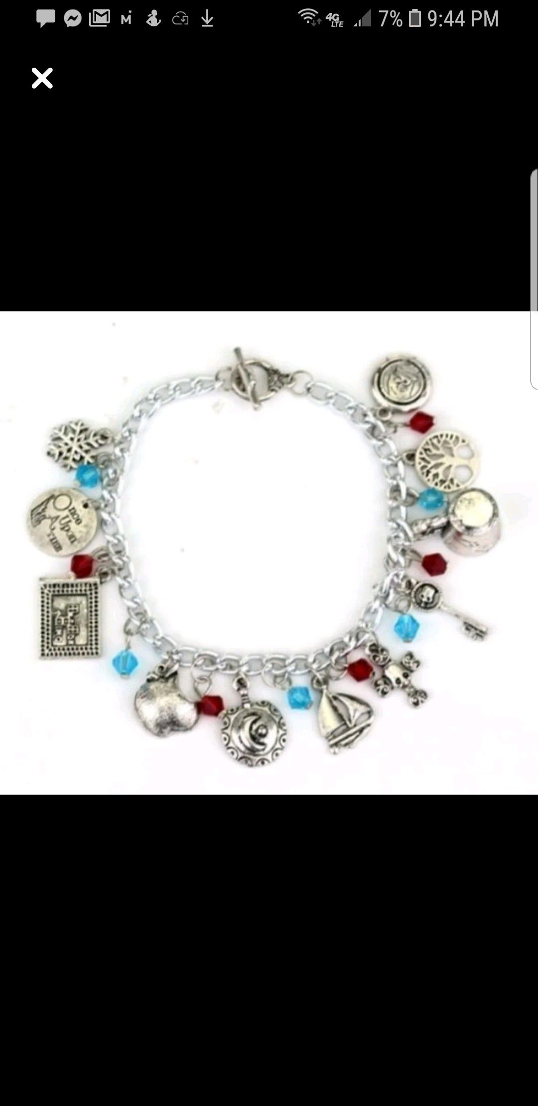 Once upon a time charm bracelet