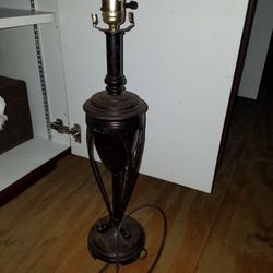 Iron lamp base, art deco. No shade. Vintage
